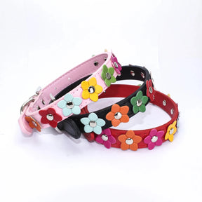 Red FloralCharm Collar