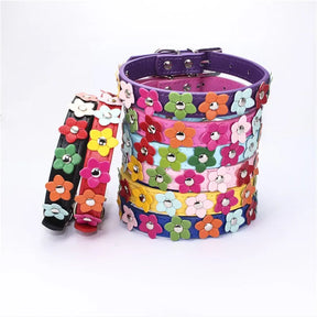 Purple FloralCharm Collar