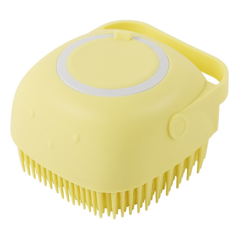 Square Yellow Shower Brush